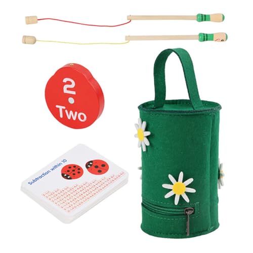 Toyvian Lernspielzeug Zahlen Zählspiel Rechenfördernd Feinmotorik Montessori Holzspielzeug für Jungen Mädchen Ab Jahren zur Kognitiven Entwicklung und Hand Auge koordination von Toyvian