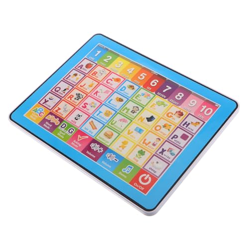 Toyvian Lerntablett für Multifunktionales Lernspielzeug mit Touchscreen für Zahlenerkennung zur Frühen Bildung Fördert Kognitive Fähigkeiten und Lernspaß von Toyvian