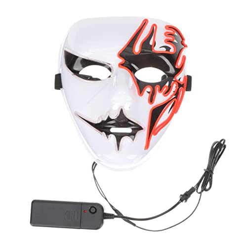 Toyvian Leucht fläche halloween masken halloweenmaske masken für halloween Leuchtende Faschingsmaske Leuchtende Tanzmaske Stall maskiert Halloween-Partymaske Full-Cover-Maske Plastik rot Toyvian Leucht fläche halloween masken halloweenmaske masken für halloween Leuchtende Faschingsmaske Leuchtende Tanzmaske Stall maskiert Halloween-Partymaske Full-Cover-Maske Plastik rot von Toyvian