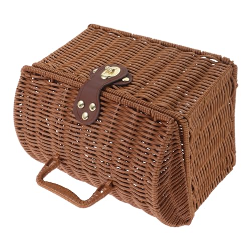 Toyvian Mahjong Aufbewahrungsbox aus Rattan Handgefertigte Dekorative Box im Vintage Stil Tragbar und Platzsparend für Mahjong Spiele und Heimdekoration Toyvian Mahjong Aufbewahrungsbox aus Rattan Handgefertigte Dekorative Box im Vintage Stil Tragbar und Platzsparend für Mahjong Spiele und Heimdekoration von Toyvian