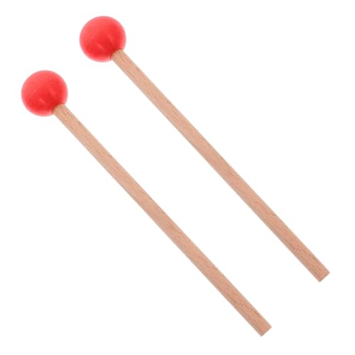Toyvian Marimba Mallets aus Holz Drumsticks für Tongue Drum Xylophon Percussion Vielseitige Schlegel für Unterricht Proben Aufführungen Design für Musiker von Toyvian