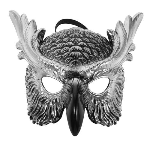 Toyvian Maskenmaske: Realistisches Eulenmaskenkostüm für Partys – Vogelschnabel-Maskenkostüm-Zubehör für Halloween, Karneval und Themenveranstaltungen von Toyvian