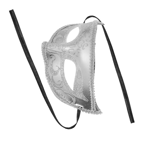 Toyvian Maskerade-Maske Mardi Gras Mask Maskerade-Ball-Party-Maske Halloween-Party-Maske halloween masken faschingsmasken Halloween-Maske Cosplay-Halbmasken Halbspitzenmasken Abs Silver Toyvian Maskerade-Maske Mardi Gras Mask Maskerade-Ball-Party-Maske Halloween-Party-Maske halloween masken faschingsmasken Halloween-Maske Cosplay-Halbmasken Halbspitzenmasken Abs Silver von Toyvian