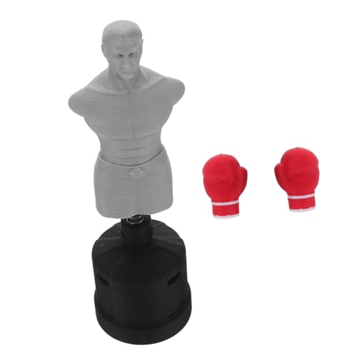 Toyvian Maßstab für Puppenhaus Realistisches Kleines Box Trainingstaschen und Handschuhmodell Detaillierte Mini Boxausrüstung für Puppenhaus Dekoration Platzsparendes Sportzubehör von Toyvian