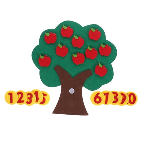 Toyvian Mathematik Lernspielzeug Filz Digitales Zahlen Zuordnungsspiel Zählhilfe Montessori Spiel für Grundschule und Vorschule von Toyvian