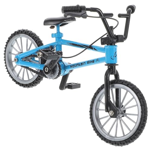 Toyvian Mini Fingerfahrrad Für Puppenhaus Blaues Miniatur Fahrradmodell Mit Bremsfunktion Für Puppenhaus Szenen Deko Fotografie Requisiten Und Mini Puppenhaus Dekoration von Toyvian