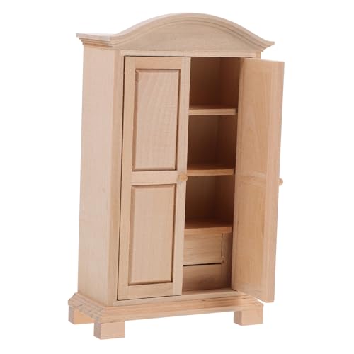 Toyvian Dollhouse Mini Wardrobe Handgefertigter Kleiderschrank Für Puppen Dekoration Für Mini-häuser Und Puppenhäuser Für Kindergeburtstage Und Toyvian Dollhouse Mini Wardrobe Handgefertigter Kleiderschrank Für Puppen Dekoration Für Mini-häuser Und Puppenhäuser Für Kindergeburtstage Und von Toyvian
