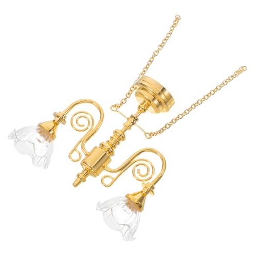 Toyvian Mini Möbel Puppenhaus Miniatur Decke Puppenhaus Möbel Hängelampe Schmuck Accessoire Dekor Klein Golden Toyvian Mini Möbel Puppenhaus Miniatur Decke Puppenhaus Möbel Hängelampe Schmuck Accessoire Dekor Klein Golden von Toyvian