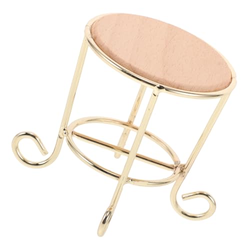 Toyvian Mini-Möbel esszimmermöbel esszimmertisch Puppenhausmöbel Miniaturmöbel puppenhaus Einrichtung esstisch Mini-Tischspielzeug Puppenhaus-Küche Couchtisch Puppenhaus Mini Möbel Metall von Toyvian