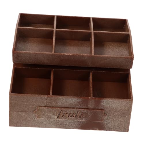 Toyvian Mini -Obst -Snack -Rack Miniaturfruchtstand Zubehör Für Puppenhaus Mini-puppenstubenregal Puppenhaus Obstregal Puppenhaus Lagerregal Mini-Regal Miniaturmöbel Plastik Hellbraun von Toyvian