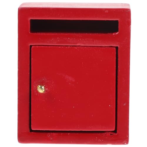 Toyvian Mini Puppenhaus Briefkasten Dekorationsmodelle Mini Briefkasten Mini Möbel Modell Briefkasten Mini Briefkasten Kleiner Briefkasten Basteln Miniatur von Toyvian
