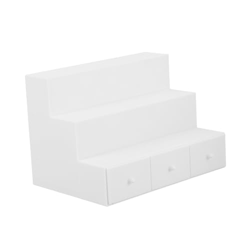 Toyvian Mini-Puppenhausmöbel küchenmöbel wohnzimmermöbel Miniaturmöbel für Basteln Puppenhaus Bastelzubehör Puppenhaus-BAU Puppenstubenmöbel Holzpuppenhausmöbel Miniaturen Möbel pla Weiß von Toyvian