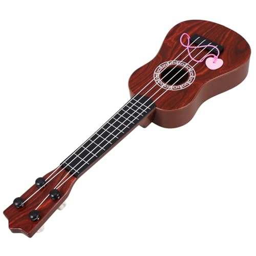 Toyvian Sichere Kunststoff-Kinder-Ukulele Mini-lerngitarrenspielzeug Für Kleinkinder Kinder von Toyvian