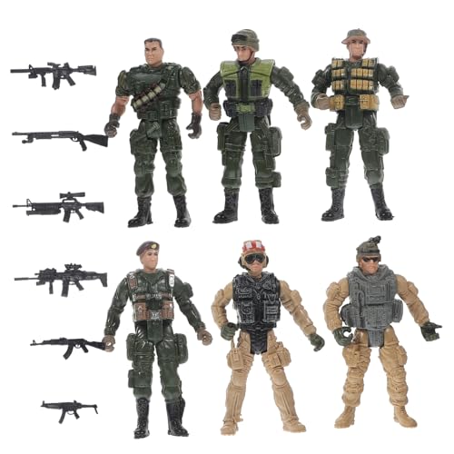 Toyvian Mini Soldaten Figuren Teilig Militärische Miniatur Soldat Modelle Detailreich Realistisch Sammlerfiguren aus Robustem Material für Dekoration und von Toyvian