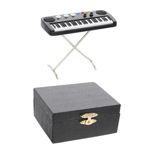 Toyvian Mini-Tastatur winziges Klavier mit Bank -Keyboard kinderspielzeug Spielzeug für Kinder Spielzeuge Weihnachtsspielzeug Elektronische Mini-Hausorgel Mini- -Orgel- von Toyvian