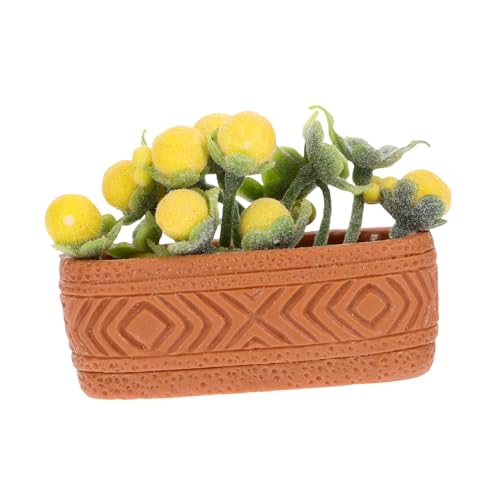 Toyvian Mini-Topfgrünpflanzen Mini -Topfpflanze Puppenhaus Miniatur-grüner Topf Fälschung Dekorative Mini Pflanzen Kleine Bonsai Modell Kleiner Bonsai kleine Topfpflanze Abs Yellow Toyvian Mini-Topfgrünpflanzen Mini -Topfpflanze Puppenhaus Miniatur-grüner Topf Fälschung Dekorative Mini Pflanzen Kleine Bonsai Modell Kleiner Bonsai kleine Topfpflanze Abs Yellow von Toyvian