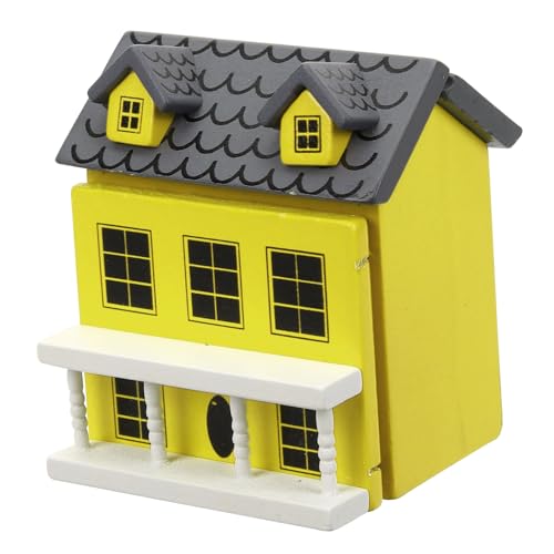 Toyvian Miniaturhaus Holz Villa Deko Puppenhaus Zubehör Mini Haus Ornament Für Garten Balkon Und Tischdeko Langlebige Holzfigur Mit Lebendigem Design Für Kreative -projekte Toyvian Miniaturhaus Holz Villa Deko Puppenhaus Zubehör Mini Haus Ornament Für Garten Balkon Und Tischdeko Langlebige Holzfigur Mit Lebendigem Design Für Kreative -projekte von Toyvian