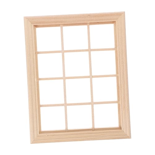Toyvian Miniatur Holzfenster Für Maßstab Leeres Fenster Zubehör Für Puppenstuben Dekorative Fensterrahmen Mini Möbel Accessoires Toyvian Miniatur Holzfenster Für Maßstab Leeres Fenster Zubehör Für Puppenstuben Dekorative Fensterrahmen Mini Möbel Accessoires von Toyvian