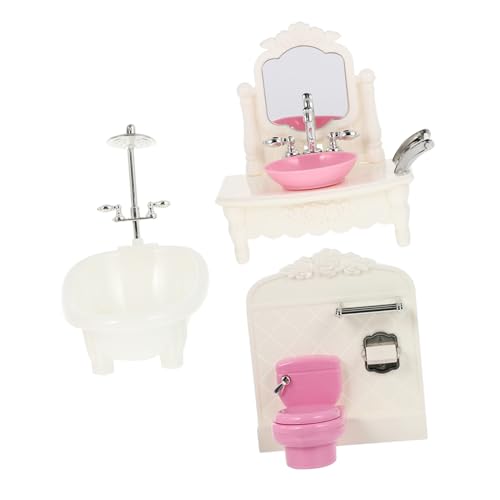 Toyvian 1 Set Miniatur Badezimmer Modell Miniaturmöbel Für Puppenhaus Waschbecken Toilette Und Badewanne Zufällige Farben Ideales Kinderspielzeug Für Kreative Rollenspiele Toyvian 1 Set Miniatur Badezimmer Modell Miniaturmöbel Für Puppenhaus Waschbecken Toilette Und Badewanne Zufällige Farben Ideales Kinderspielzeug Für Kreative Rollenspiele von Toyvian