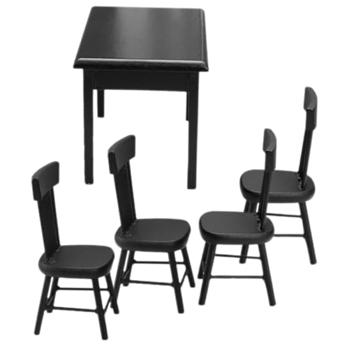Toyvian Puppenmöbel 1 Set Esstisch Und Stühle Puppenhaus Öbel Set Mit 1 Und 4 Stühlen Tischstuhl Set Für Dollhouse Zubehör Und Dekoration Ideal Für Szenen Toyvian Puppenmöbel 1 Set Esstisch Und Stühle Puppenhaus Öbel Set Mit 1 Und 4 Stühlen Tischstuhl Set Für Dollhouse Zubehör Und Dekoration Ideal Für Szenen von Toyvian