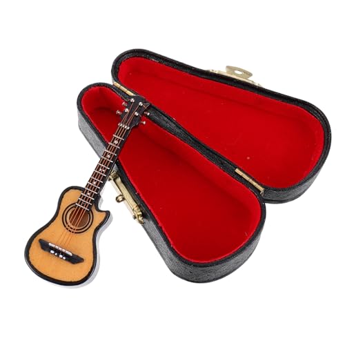 Toyvian Miniatur Gitarre Modell Set Akustikgitarre Statue Mit Ständer Und Koffer Dekoratives Musikinstrument Für Schreibtisch Und Sammlerstücke Toyvian Miniatur Gitarre Modell Set Akustikgitarre Statue Mit Ständer Und Koffer Dekoratives Musikinstrument Für Schreibtisch Und Sammlerstücke von Toyvian