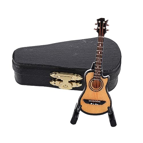 Toyvian Miniatur Gitarre Modell Statue Dekorative Mini Gitarre Für Schreibtisch Deko Musikinstrument Sammlung Für Musikliebhaber Mit Ständer Und Koffer Toyvian Miniatur Gitarre Modell Statue Dekorative Mini Gitarre Für Schreibtisch Deko Musikinstrument Sammlung Für Musikliebhaber Mit Ständer Und Koffer von Toyvian