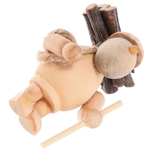 Toyvian Miniatur Holz Figur Garten Dekoration Leicht Kompakt Vielseitig für Innen Außen Landschaftsdesign Puppenhaus Zubehör von Toyvian