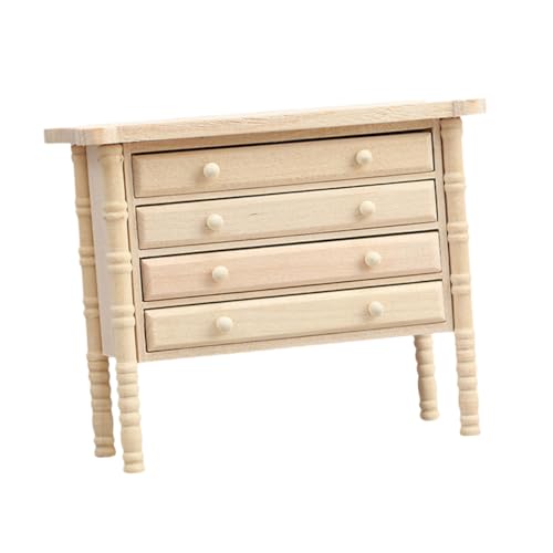 Toyvian Miniatur Holzschrank mit Schubladen Puppenhaus Zubehör für Dekoration und Aufbewahrung Naturbelassenes Mehrfach Schubladen Design Einfach zu Montierende Miniaturmöbel für Kreative Toyvian Miniatur Holzschrank mit Schubladen Puppenhaus Zubehör für Dekoration und Aufbewahrung Naturbelassenes Mehrfach Schubladen Design Einfach zu Montierende Miniaturmöbel für Kreative von Toyvian