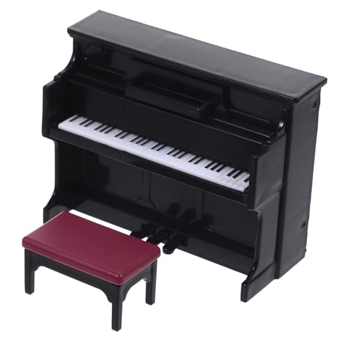 Toyvian Charmanter Retro-Stil Für Puppenhaus Detailliertes Mini-Musikinstrument Mit Hocker Zum Fotografieren Toyvian Charmanter Retro-Stil Für Puppenhaus Detailliertes Mini-Musikinstrument Mit Hocker Zum Fotografieren von Toyvian