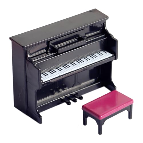 Toyvian Klaviermodell Hocker Miniaturklavier Für Jungen Und Mädchen Szene En Miniatur Puppenhaus Zubehör von Toyvian