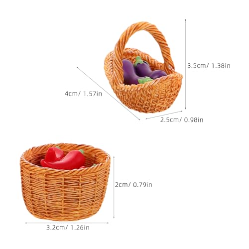 Toyvian Miniatur Produktkorb Dolhouse Mini Lebensmittel Requisiten Mini Gemüsemodelle Auberginen Miniaturmodell Puppenhaus Dolhouse Toyvian Miniatur Produktkorb Dolhouse Mini Lebensmittel Requisiten Mini Gemüsemodelle Auberginen Miniaturmodell Puppenhaus Dolhouse von Toyvian