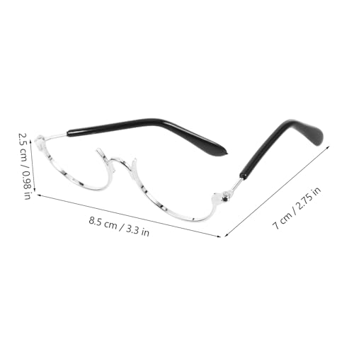 Toyvian Miniatur Puppenbrille aus Robustem Metall Halbrand Transparente DIY Party Brille Silberne Puppenhaus Accessoires für Kostüm und Basteln Toyvian Miniatur Puppenbrille aus Robustem Metall Halbrand Transparente DIY Party Brille Silberne Puppenhaus Accessoires für Kostüm und Basteln von Toyvian