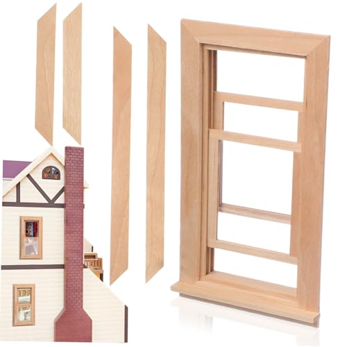 Toyvian Miniatur Puppenhaus Fensterrahmen aus Holz Dekoratives Spielhaus-zubehör Glatte Oberfläche Kompakte Einfach zu Tragen Geeignet für Puppenhaus und Miniaturgarten Dekoration Toyvian Miniatur Puppenhaus Fensterrahmen aus Holz Dekoratives Spielhaus-zubehör Glatte Oberfläche Kompakte Einfach zu Tragen Geeignet für Puppenhaus und Miniaturgarten Dekoration von Toyvian