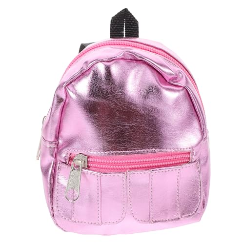 Toyvian Miniatur Puppenrucksack für Amerikanische Puppe Multifunktionaler Mini Schulranzen Dekoratives Puppenhaus Zubehör Praktischer Miniatur Rucksack für Schulbedarf von Toyvian