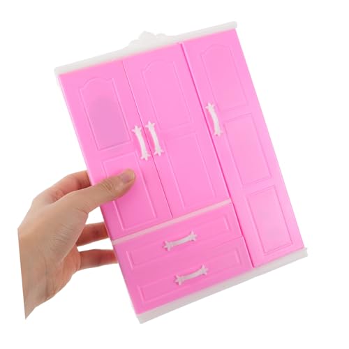 Toyvian Miniatur Puppenschrank für Puppenhaus Kompakter Prinzessin Kleiderschrank mit Vielseitiges Aufbewahrungsmöbel für Puppenzubehör Platzsparend Kinderzimmer Dekoration Toyvian Miniatur Puppenschrank für Puppenhaus Kompakter Prinzessin Kleiderschrank mit Vielseitiges Aufbewahrungsmöbel für Puppenzubehör Platzsparend Kinderzimmer Dekoration von Toyvian