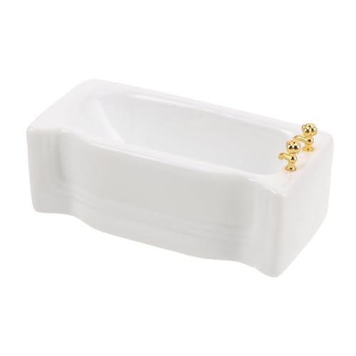 Toyvian Miniatur Weiße Quadratische Badewanne für Puppenstuben Detailliertes Zubehör für Badezimmer Szenen für Sammler und von Puppenhaus Möbeln Toyvian Miniatur Weiße Quadratische Badewanne für Puppenstuben Detailliertes Zubehör für Badezimmer Szenen für Sammler und von Puppenhaus Möbeln von Toyvian