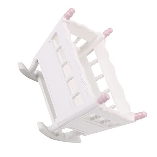 Toyvian Miniatur Wiege Für Puppenhaus Puppenwiege Dekoration Für Miniatur Häuser Perfektes Zubehör Für Puppenhaus Szenen Für Sammler von Toyvian