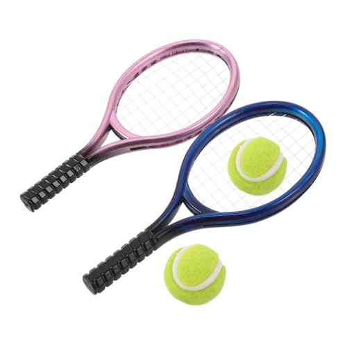 Toyvian Miniatur-tennisschläger- Und Ballset – Puppenhaus-sportzubehör Für Kunststoff Im Maßstab 1:12, DIY-bastelprojekte, Modell-Requisiten, Fotografie-Spielzeug Für Kinder Toyvian Miniatur-tennisschläger- Und Ballset – Puppenhaus-sportzubehör Für Kunststoff Im Maßstab 1:12, DIY-bastelprojekte, Modell-Requisiten, Fotografie-Spielzeug Für Kinder von Toyvian