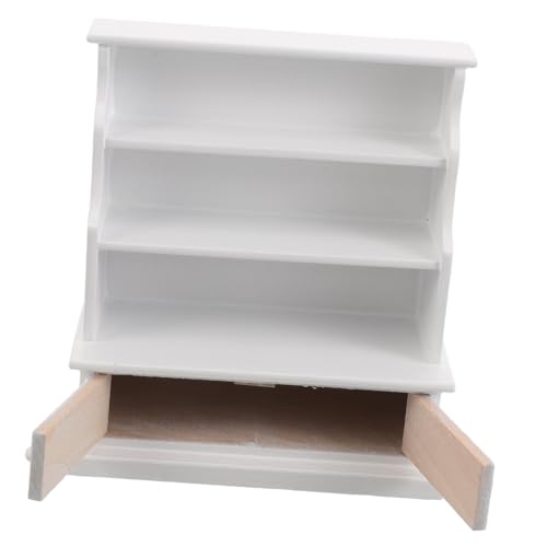 Toyvian Miniaturer Bücherregal Weißes Holzregal für Puppenhäuser Platzsparender Mini Speicher für Bücher und Deko Möbelstück für Kreative Displays und Spielräume Toyvian Miniaturer Bücherregal Weißes Holzregal für Puppenhäuser Platzsparender Mini Speicher für Bücher und Deko Möbelstück für Kreative Displays und Spielräume von Toyvian