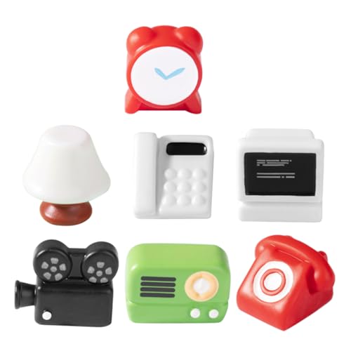 Toyvian Miniaturpuppenhaus Dekorpuppenhausmöbel 7 Pcs Retro Miniatur Antique Phone Radio Set 1:12 Puppenhaus Miniaturen Möbelzubehör Puppenhaus Miniaturen Spiel Set Set Toyvian Miniaturpuppenhaus Dekorpuppenhausmöbel 7 Pcs Retro Miniatur Antique Phone Radio Set 1:12 Puppenhaus Miniaturen Möbelzubehör Puppenhaus Miniaturen Spiel Set Set von Toyvian