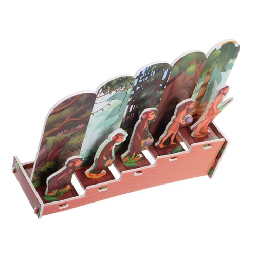 Toyvian Modell der menschlichen Evolution Puzzle für Erwachsene Puzzle für Lernspielzeug Evolutionsmodell Brettspiel-Organizer und Aufbewahrung Stielspielzeug kt-Board von Toyvian