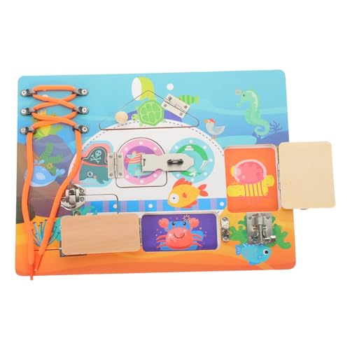 Toyvian Montessori Busy Board Holzspielzeug für Kleinkinder Jahre Interaktives Lernspielzeug zur Intelligenzentwicklung Stabil Sicher Pädagogisch für Jungen und Mädchen Vorschulspielzeug von Toyvian