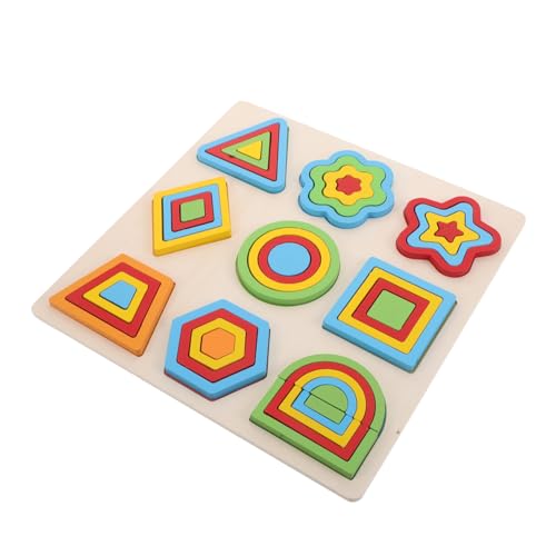 Toyvian Montessori Holzform Puzzle für Kleinkinder Geometrische Farb Steckpuzzle Pädagogisches Lernspielzeug zur Farberkennung Motorische Langlebiges Holzspielzeug Toyvian Montessori Holzform Puzzle für Kleinkinder Geometrische Farb Steckpuzzle Pädagogisches Lernspielzeug zur Farberkennung Motorische Langlebiges Holzspielzeug von Toyvian