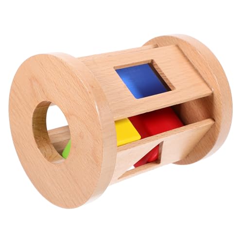 Toyvian Montessori Holzformensortierer mit Rollendem Trommelwürfel Farbige Geometrische Formen Motorikförderndes Kinderspielzeug Leicht und Kompakt als Lernspielzeug und Reisespielzeug Toyvian Montessori Holzformensortierer mit Rollendem Trommelwürfel Farbige Geometrische Formen Motorikförderndes Kinderspielzeug Leicht und Kompakt als Lernspielzeug und Reisespielzeug von Toyvian