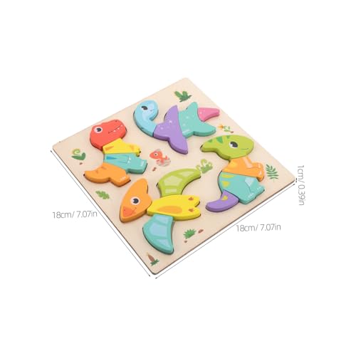 Toyvian Montessori Holzpuzzle für Kleinkinder Formen und Farbzuordnung Motorikförderndes Lernspielzeug für Jungen und Mädchen Bunte Lernaktivität zur Frühkindlichen Entwicklung von Toyvian
