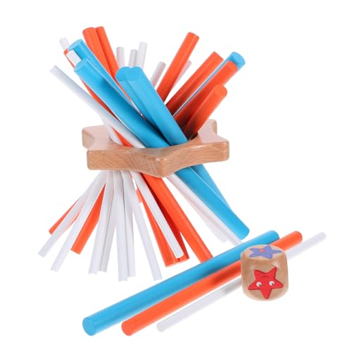 Toyvian Montessori Holzspiel Balance Geduld Spiel Interaktives Familien für Hand Auge Koordination Heim Party Reise von Toyvian