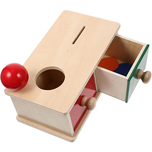Toyvian Montessori Holzspielzeug, 2 in 1 Montessori Objekt Permanence Box Ball Drop Spielzeug mit Münzbox und Schublade für Säuglinge, Babys und Kleinkinder Toyvian Montessori Holzspielzeug, 2 in 1 Montessori Objekt Permanence Box Ball Drop Spielzeug mit Münzbox und Schublade für Säuglinge, Babys und Kleinkinder von Toyvian