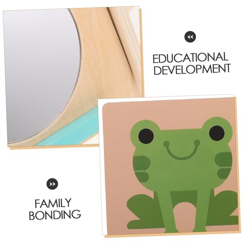 Toyvian Montessori Set für Kleinkinder Monate Pädagogisches Lernspielzeug mit Visionsspiegel und Erkennungskarten Fördert Kognitive Entwicklung Feinmotorik und Selbstgesteuertes Lernen von Toyvian