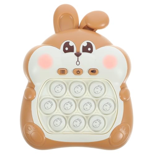 Toyvian Multifunktionales Bunny Push Game Fidget Toy mit Leuchtfunktion Stressabbauendes Spiel für Teens Langlebiges Kunststoffspielzeug für Konzentration und Geduld von Toyvian