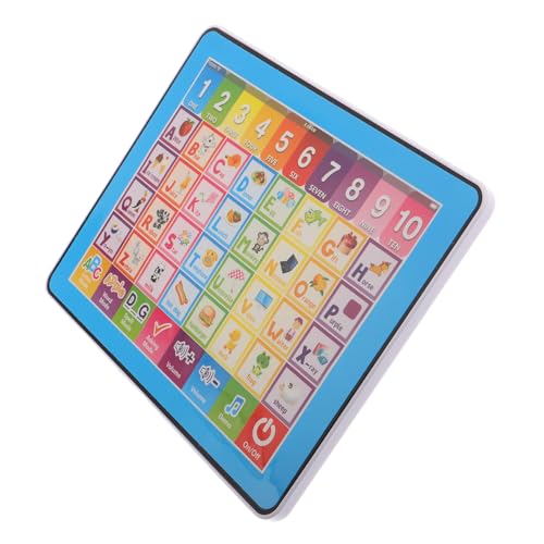 Toyvian Multifunktionales Tablet für Touchscreen Pädagogisches zur Buchstaben und Zahlen Erkennung Tragbar Fördert Kognitive Fähigkeiten und Interaktives Lernen im Kindergartenalter von Toyvian